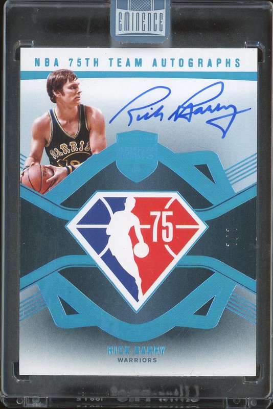 2024-25 Panini Eminence NBA 75th Team Autographs Rick Barry #NBA-BAR 1/1