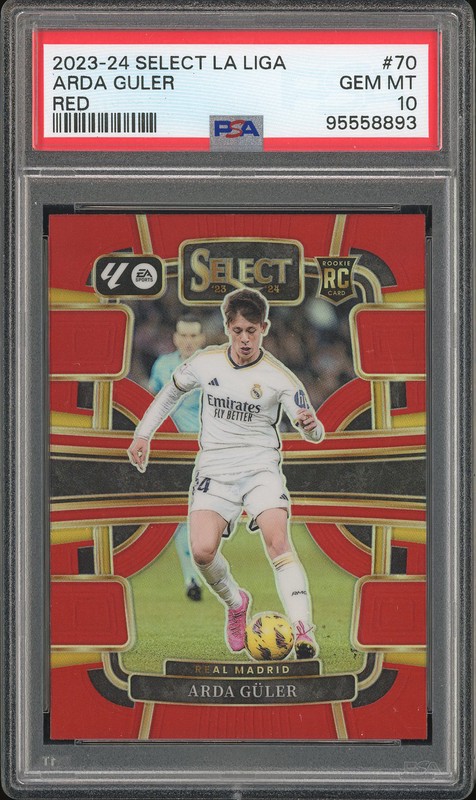 2023-24 Select La Liga Arda Guler #70 Red PSA 10