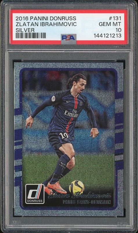 2016-17 Panini Donruss Zlatan Ibrahimovic #131 Silver PSA 10