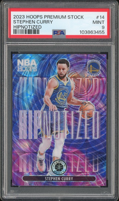 2023 Hoops Premium Stock Hipnotized Stephen Curry #14 PSA 9