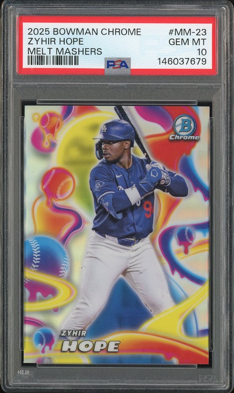 2025 Bowman Chrome Melt Mashers Zyhir Hope #MM-23 PSA 10