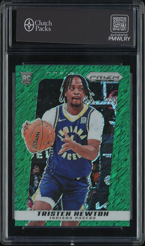 2024-25 Panini Prizm Deca Tristen Newton #155 Green Shimmer