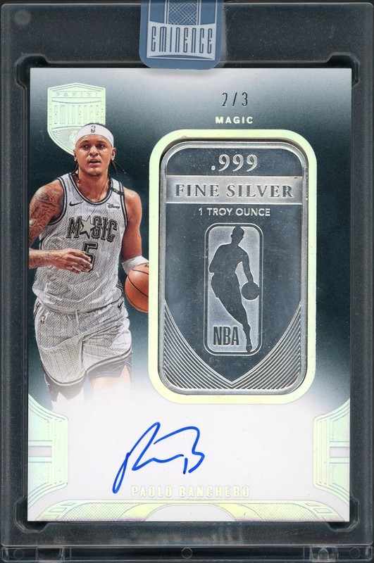 2024-25 Panini Eminence Fine Silver Autographs Paolo Banchero #LAS-PLO /3