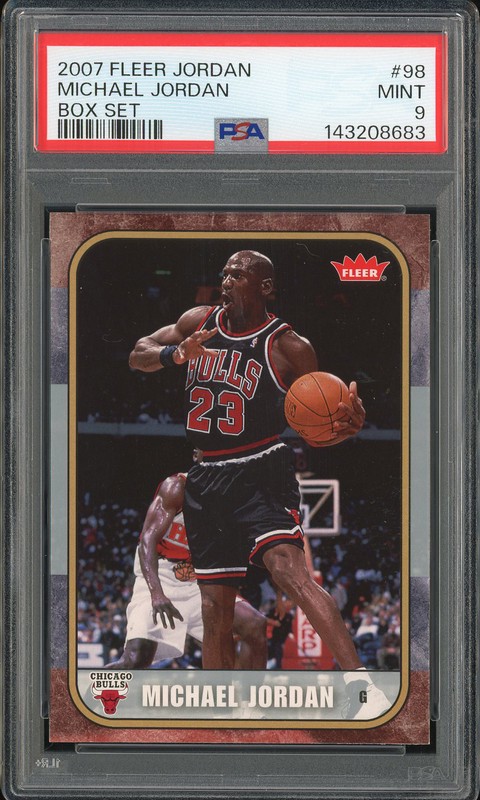 2007 Fleer Box Set Michael Jordan #98 PSA 9