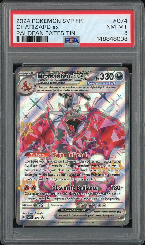 2024 Pokemon SVP Black Star Promo Charizard ex #074 PSA 8