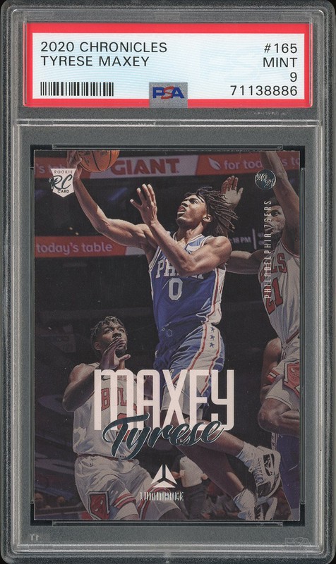 2020 Chronicles Luminance Tyrese Maxey #165 PSA 9