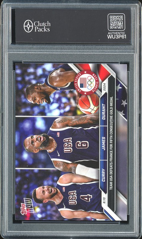 2024 Topps Now Team USA Gold Medal Curry James Durant #8.10