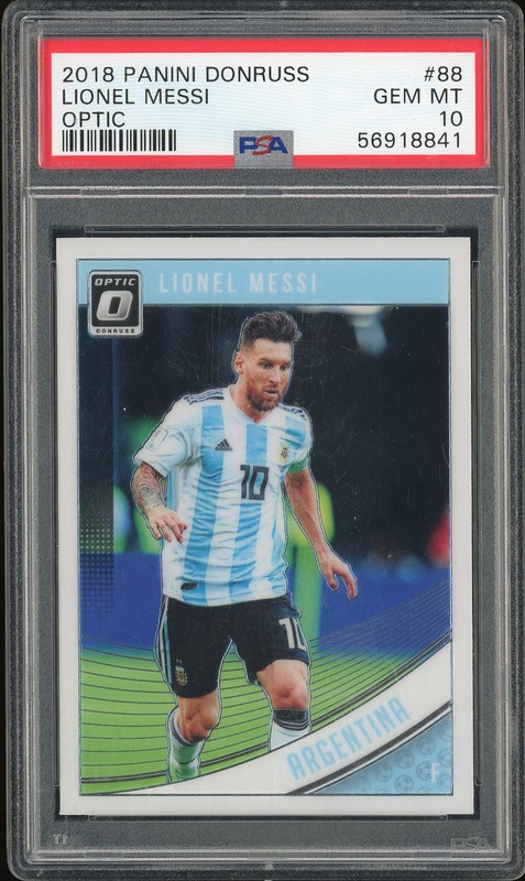 2018 Panini Donruss Optic Lionel Messi #88 PSA 10