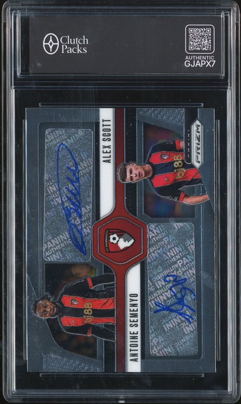 2024-25 Panini Prizm Premier League Dual Signatures Antoine Semenyo Alex Scott #DS-BOU