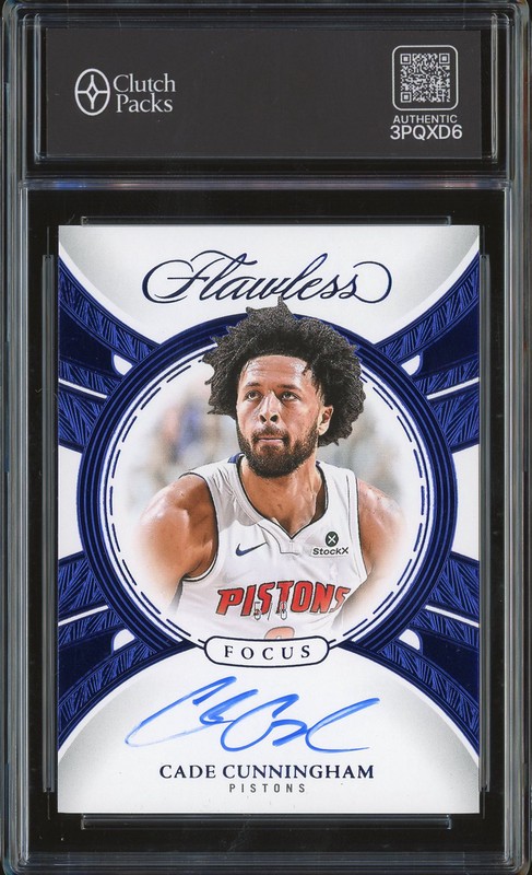 2024-25 Panini Flawless Flawless Focus Autographs Cade Cunningham #FFA-CCP /8