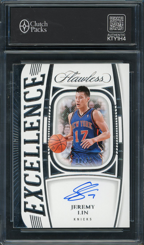 2023-24 Panini Flawless Excellence Signatures Jeremy Lin #ES-LIN Autograph /25