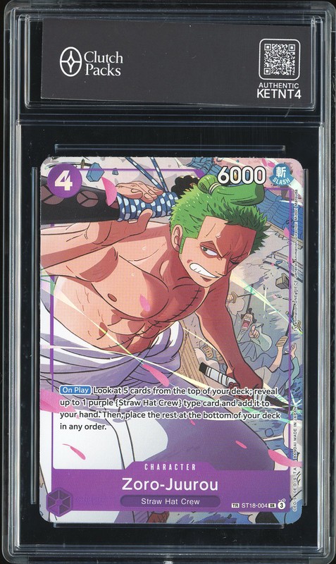 One Piece Zoro-Juurou #ST18-004 Emperors in the New World Treasure Rare