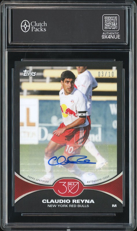 2025 Topps MLS 30th Anniversary Autograph Claudio Reyna #16A /10