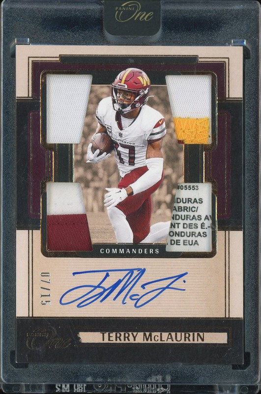 2024 Panini One Terry McLaurin #56 Autograph Patch /15