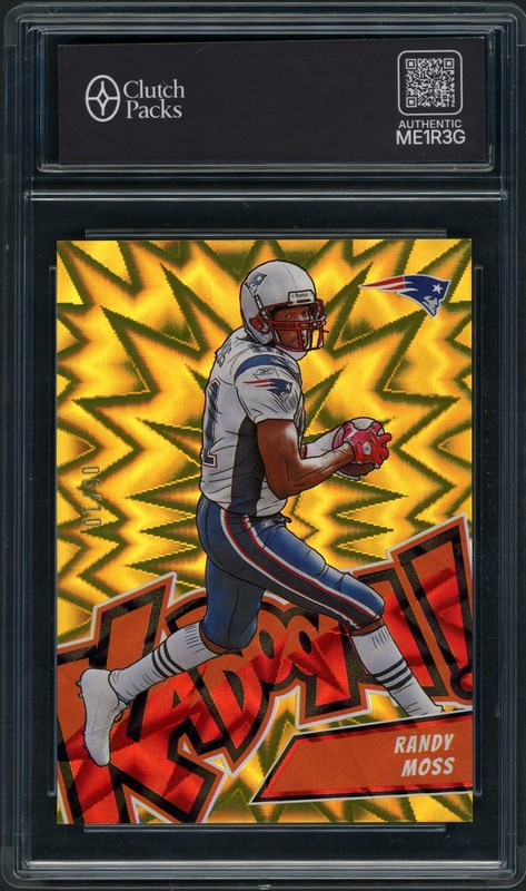 2024 Panini Absolute Football Kaboom Randy Moss #38 Gold /10
