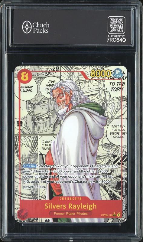 One Piece Silvers Rayleigh #OP08-118 Two Legends Manga