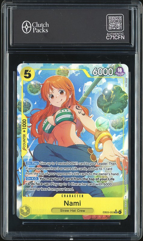 One Piece Nami #EB03-053 Extra Booster Heroines Edition Alternate Art