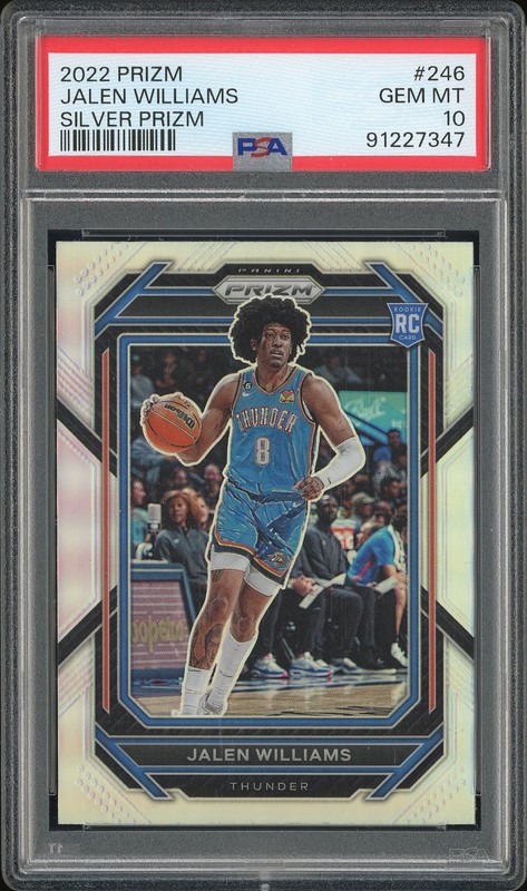 2022 Prizm Jalen Williams #246 Silver Prizm PSA 10