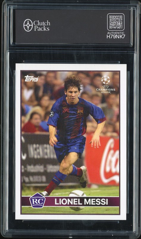 2020 Topps UEFA Champions League Lionel Messi Rookie Card