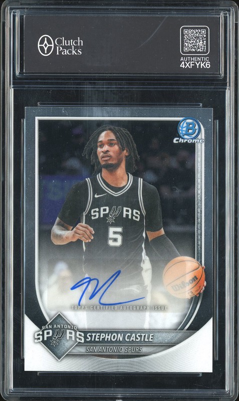 2025 Bowman Chrome Stephon Castle #BCA-SC Autograph