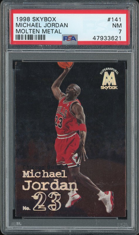 1998 SkyBox Molten Metal Michael Jordan #141 PSA 7