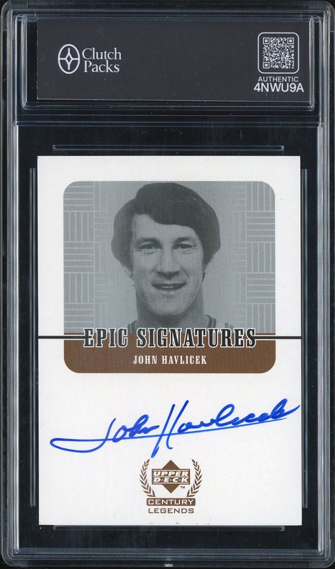 1999 Upper Deck Century Legends Epic Signatures John Havlicek Autograph