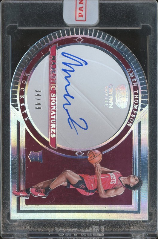 2023-24 Panini Crown Royale Majestic Signatures Amen Thompson #MS-AMN /49