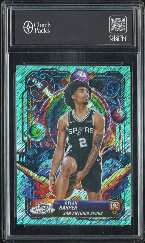 2026 Topps Chrome Propulsion Dylan Harper #PRP-17 Aqua Refractor