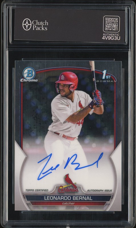 2023 Bowman Chrome 1st Leonardo Bernal #CPA-LB Autograph