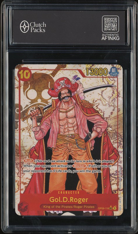 One Piece Gol.D.Roger #OP09-118 Emperors in the New World Secret Rare Grading