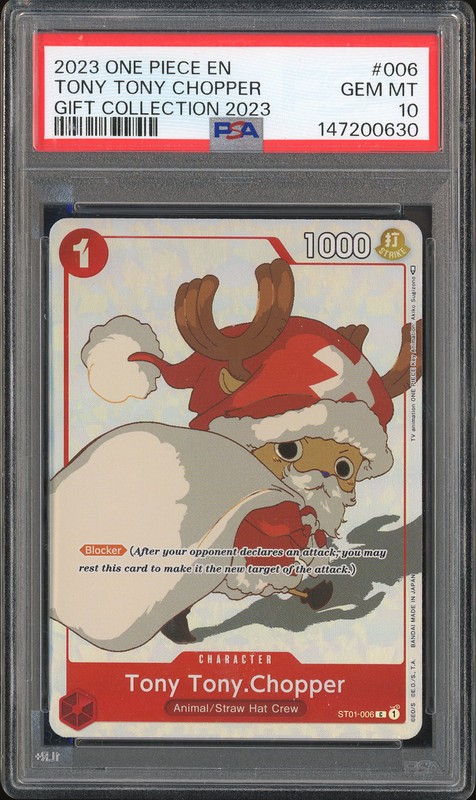 One Piece Tony Tony Chopper #ST01-006 Straw Hat Crew Starter Deck PSA 10