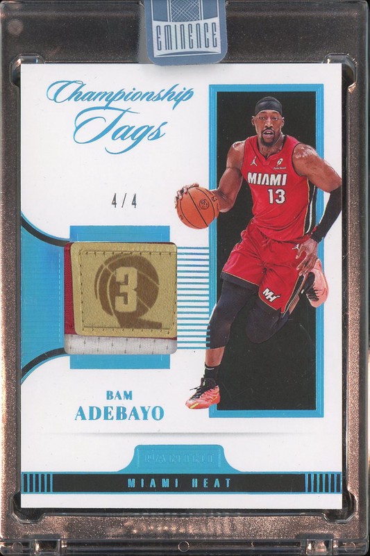 2024-25 Panini Eminence Championship Tags Bam Adebayo #CT-BAM Tag /4