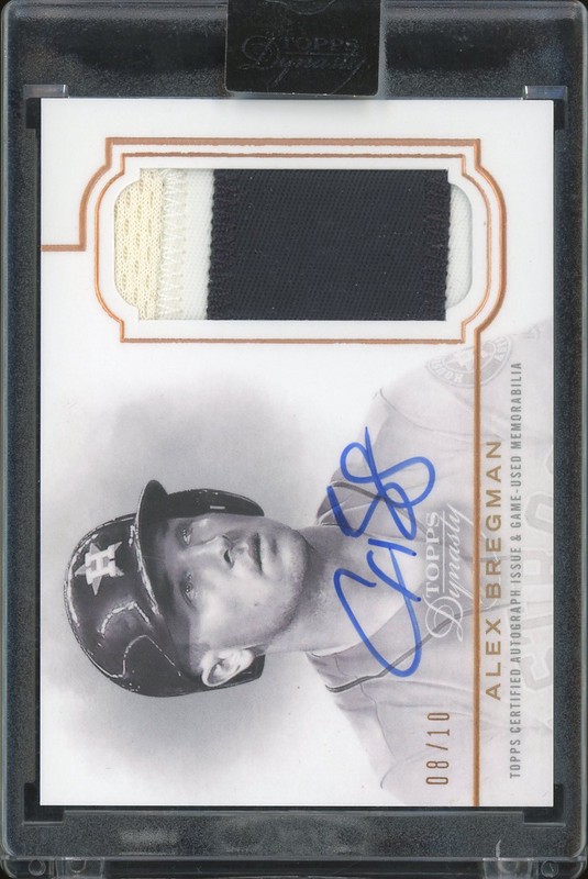 2020 Topps Dynasty Autographed Patch Alex Bregman #DAP-AB8 Patch Auto /10