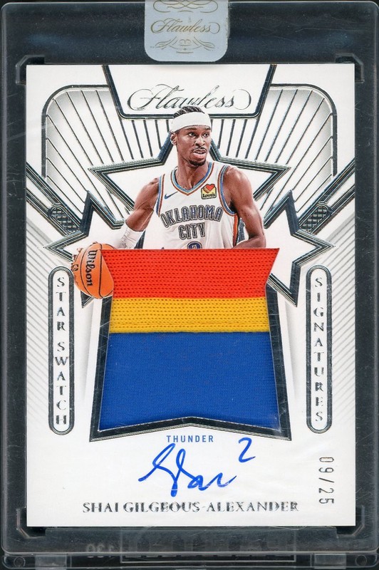2023-24 Panini Flawless Star Swatch Signatures Shai Gilgeous-Alexander #SSS-SGA /25