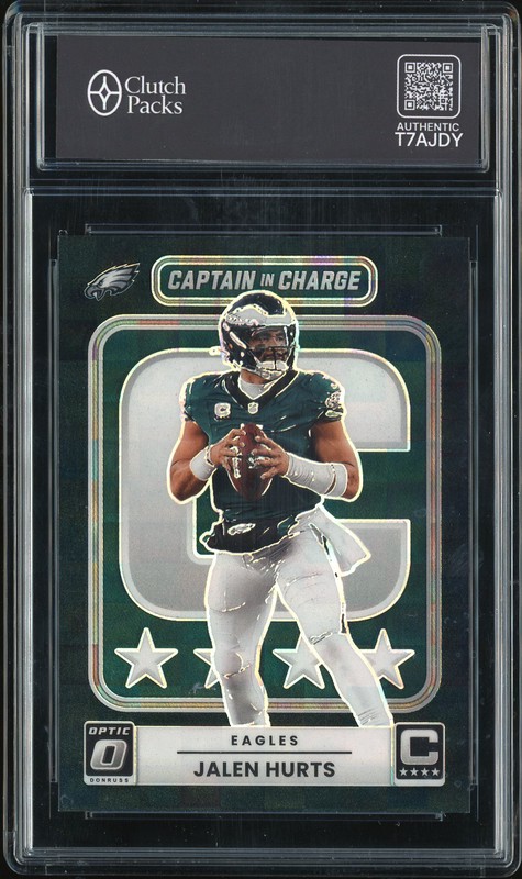 2025 Donruss Optic Captain in Charge Jalen Hurts #5 Holo /149