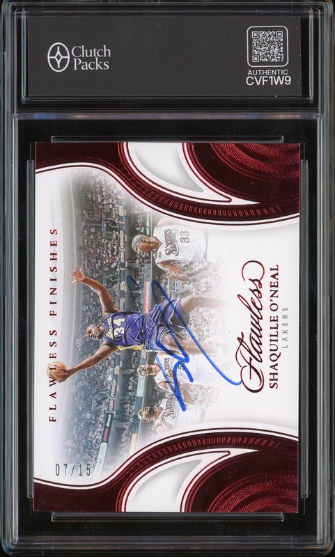 2024-25 Panini Flawless Shaquille O'Neal #FF-SOL Flawless Finishes Autograph /15