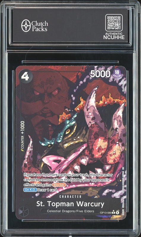 One Piece St. Topman Warcury #OP13-089 Carrying on His Will R