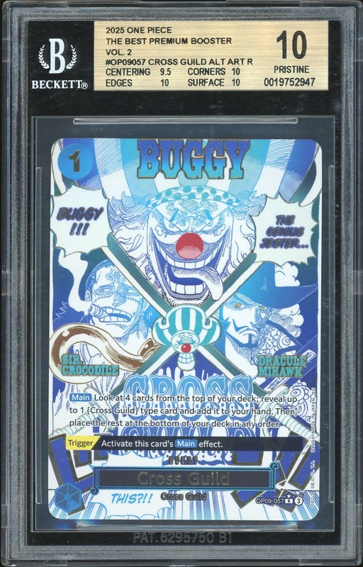 One Piece Cross Guild #OP09-057 PRB-02 The Best BGS 10
