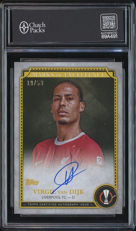 2024 Topps Marks of Excellence Virgil van Dijk #EX-VV1 Gold /50