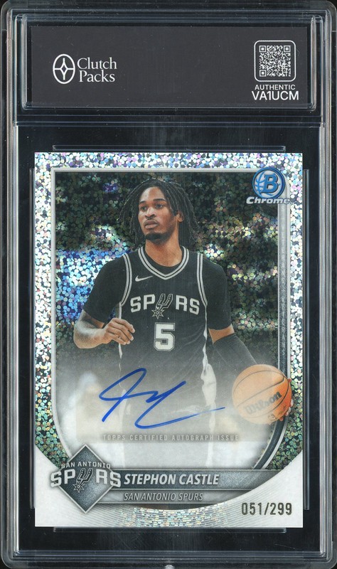 2025 Bowman Chrome Stephon Castle #BCA-SC Speckle Autograph /299