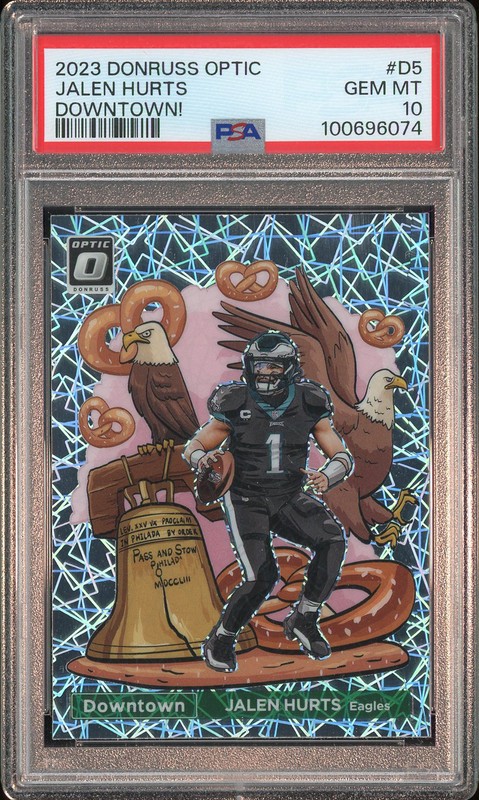 2023 Donruss Optic Downtown Jalen Hurts #D5 PSA 10