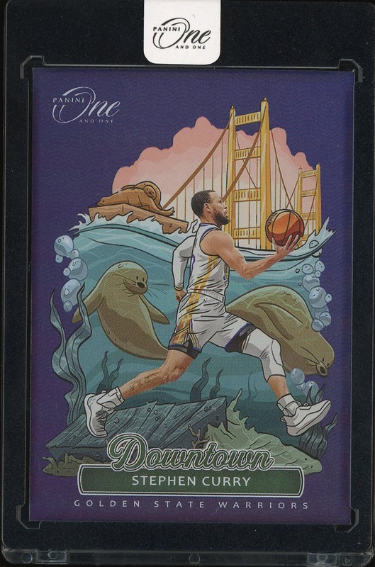 2022-23 Panini One and One Downtown Stephen Curry #4