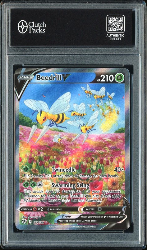 2022 Pokémon Astral Radiance Beedrill V #161 Full Art