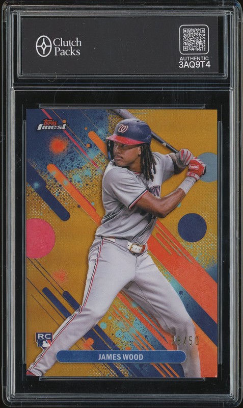 2025 Topps Finest James Wood #100 Gold /50