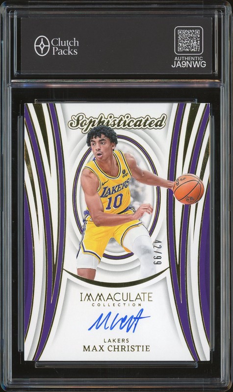 2023-24 Panini Immaculate Collection Sophisticated Max Christie #SSS-MCL Autograph /99