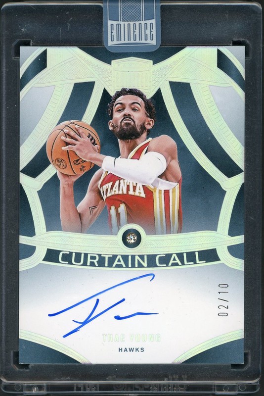 2024-25 Panini Eminence Curtain Call Trae Young #CDS-TRA Autograph /10