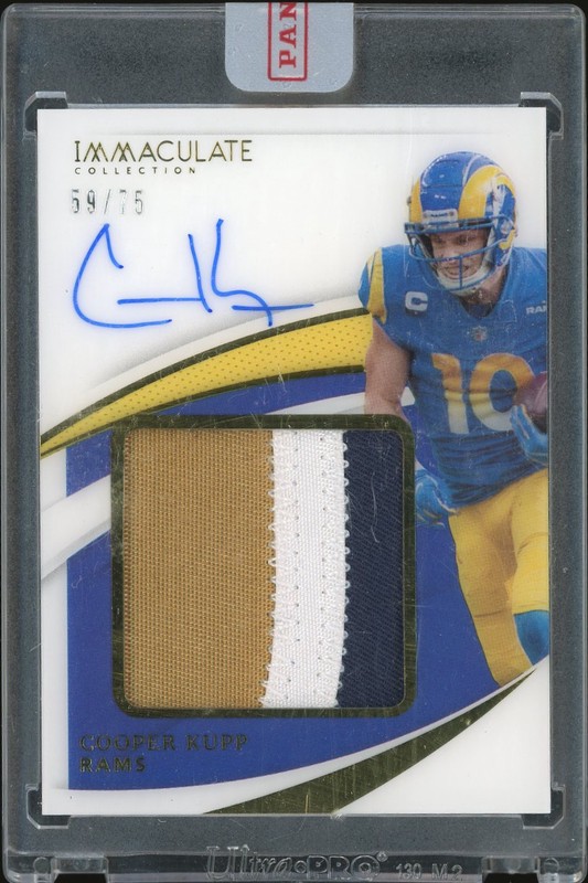 2021 Panini Immaculate Collection Premium Patch Autographs Cooper Kupp #PPA-CK /75