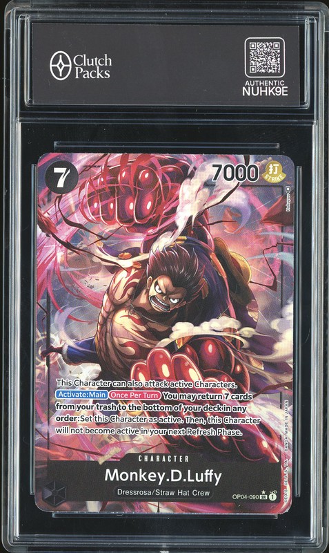 One Piece Monkey.D.Luffy #OP04-090 Kingdoms of Intrigue SR