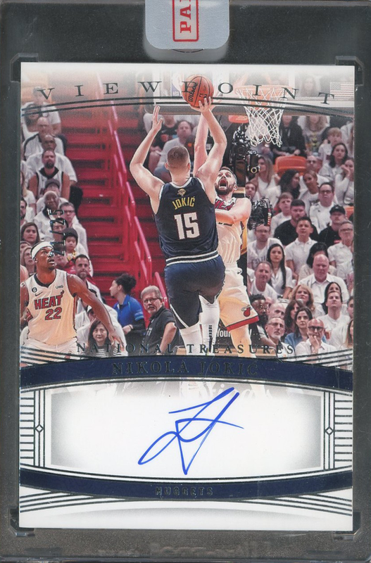 2023-24 Panini National Treasures Viewpoint Signatures Nikola Jokic #VS-JOK /25