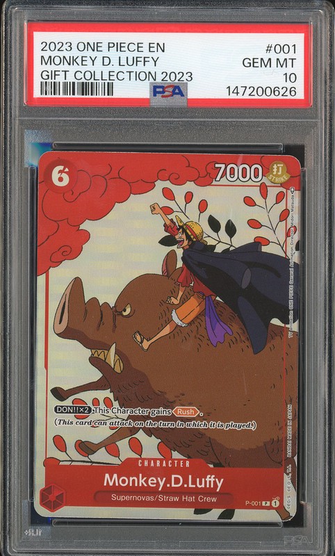 One Piece Monkey D. Luffy #P-001 Promo PSA 10